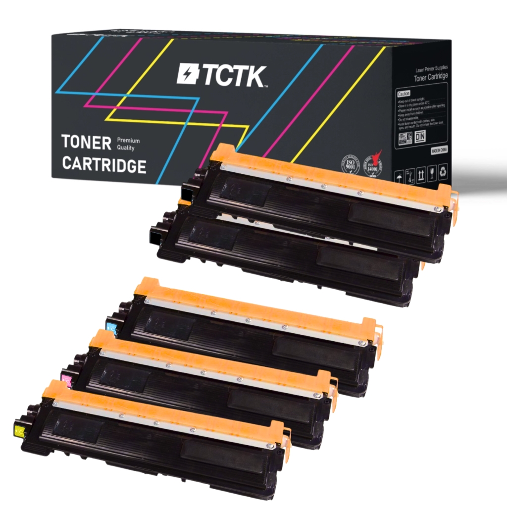Multipack (4) Toner Colori multipli Compatibile con Brother DCP, HL, MFC - Sostituisce TN-210 (TN210C) / TN-230 (TN230C) / TN-240 (TN240C) / TN-270 (TN270C)